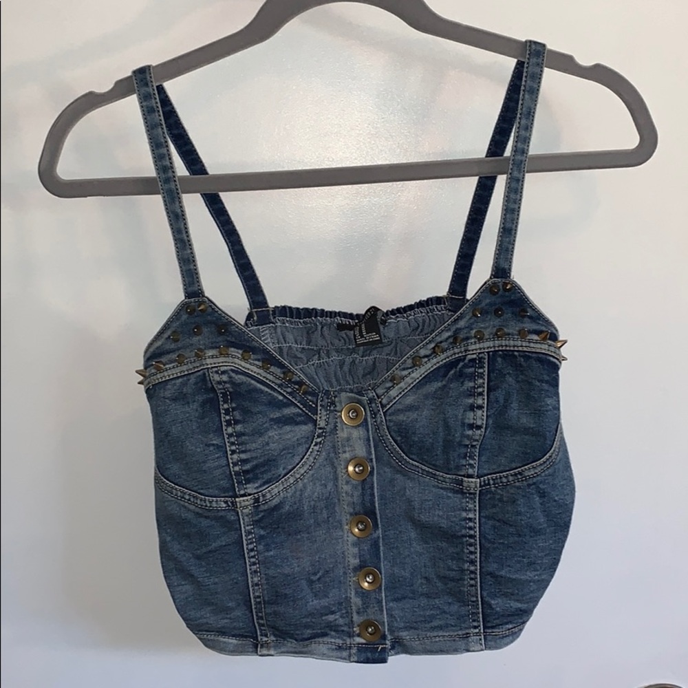 Forever 21 Denim Crop top